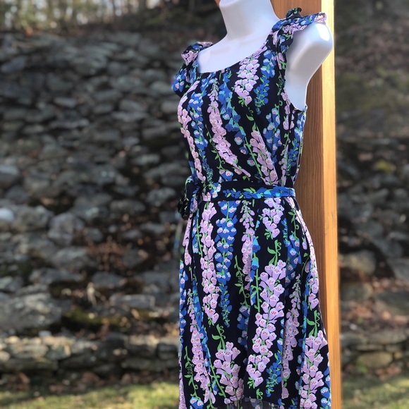 Lilly Pulitzer Maya Dress Bright Navy Fox - Picture 2 of 8